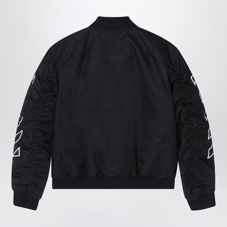 Off White Off-White™ Black Bookish Diagonal bomber jacket