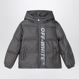 Off White Off-White™ Dark gray Ripstop nylon puffer jacket