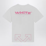 Off White Off-White™ White/pink The Type Logo T-shirt