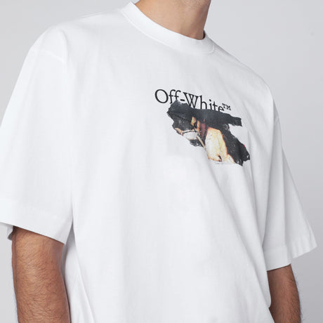 Off White Off-White™ White Paint Arrow Skate Logo T-shirt