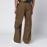 Off White Off-White™ Brown cargo trousers with logo