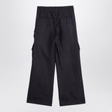 Off White Off-White™ Wide grey pinstripe cargo trousers