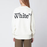 Off White Off-White™ White sweater with logo intarsia