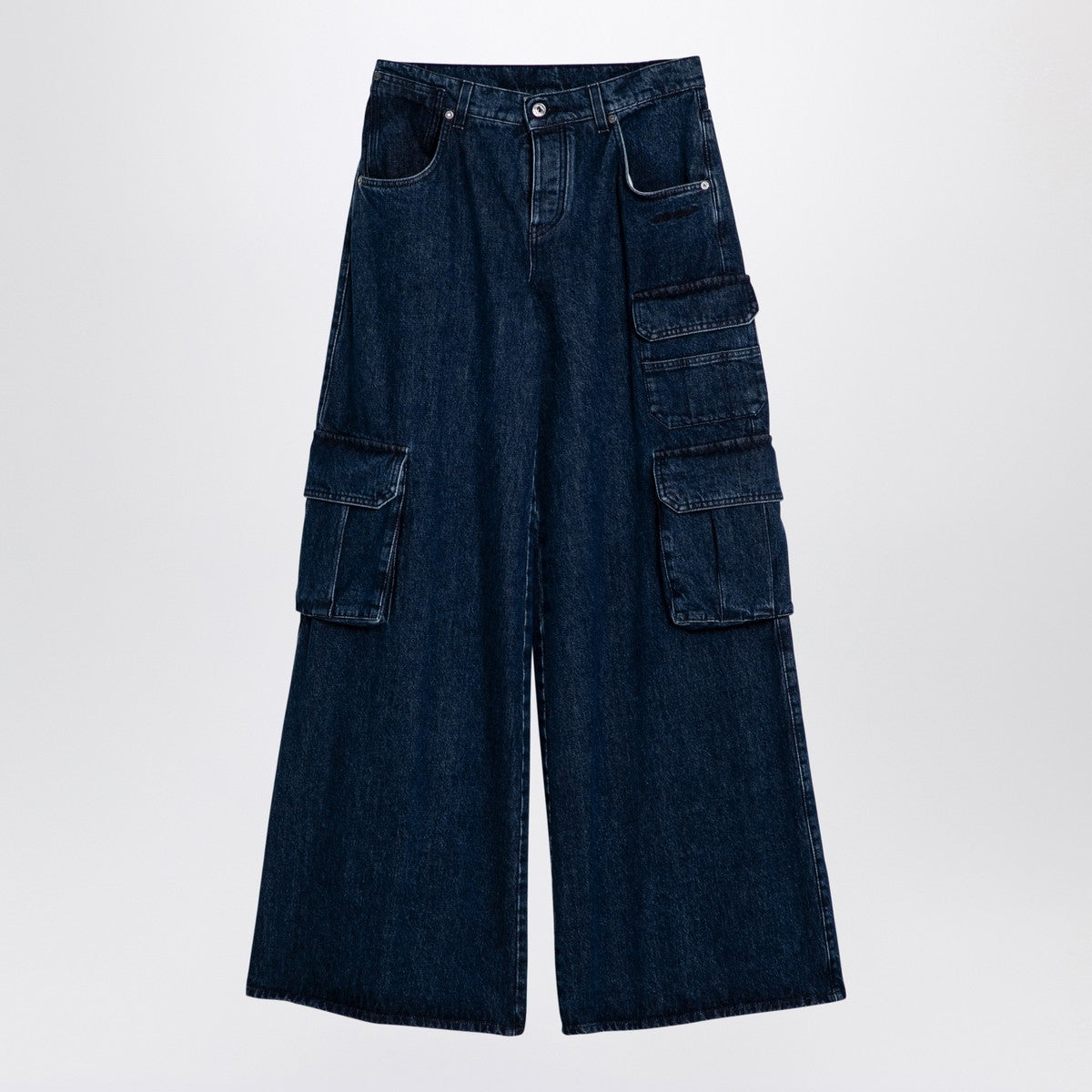 Off White Off-White™ Blue wide cargo denim jeans