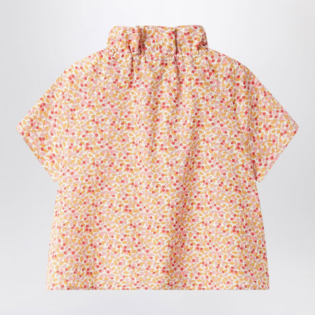 Il Gufo Apricot-coloured top with ruffled collar