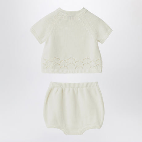 Il Gufo White milk set in organic cotton