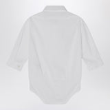 Il Gufo White cotton shirt bodysuit