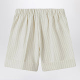 Il Gufo Pinstriped cotton Bermuda shorts