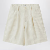 Il Gufo Pinstriped cotton Bermuda shorts