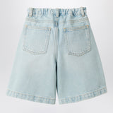 Il Gufo Light blue denim Bermuda