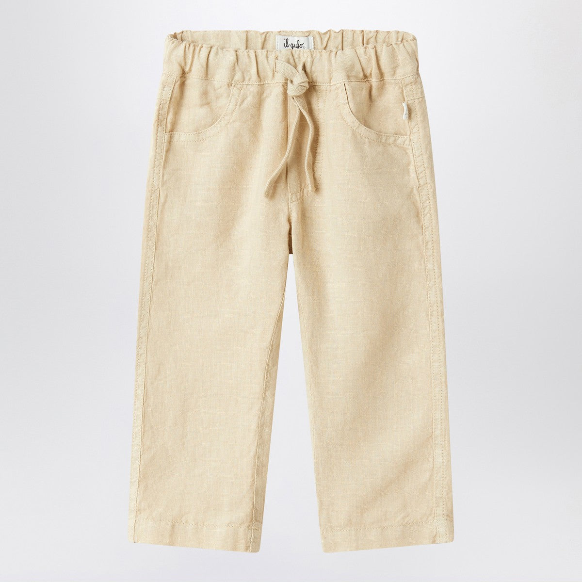 Il Gufo Beige linen trousers