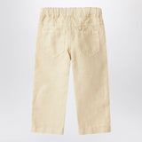 Il Gufo Beige linen trousers