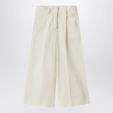 Il Gufo Pinstriped cotton pants