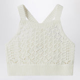 Il Gufo Milk white crochet top