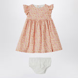 Il Gufo Apricot dress with culotte in Liberty fabric