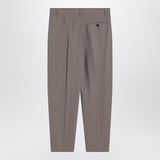 Erika Cavallini Dove-coloured wool-blend trousers