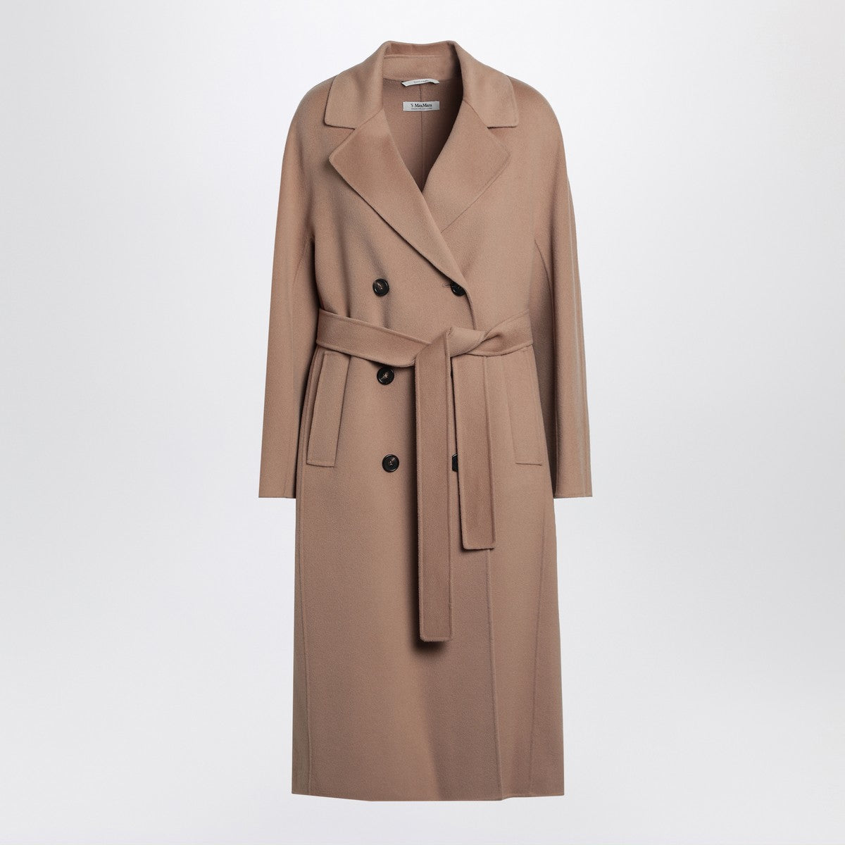 S Max Mara Beige double-breasted wool coat