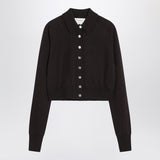 Sportmax Dark brown cardigan in wool