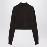 Sportmax Dark brown cardigan in wool
