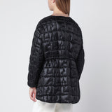 HERNO Black Laminar jacket in quilted ripstop