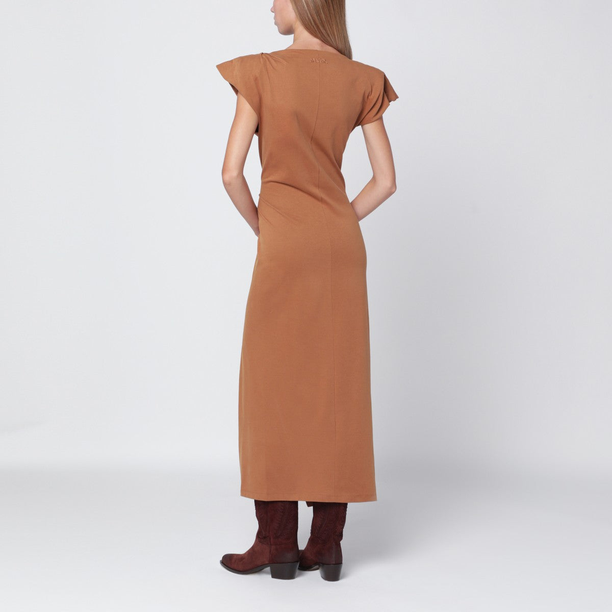 ISABEL MARANT Camel-coloured Nadela cotton dress