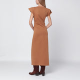 ISABEL MARANT Camel-coloured Nadela cotton dress
