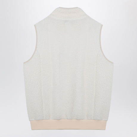 A.P.C. White fleece zipped waistcoat