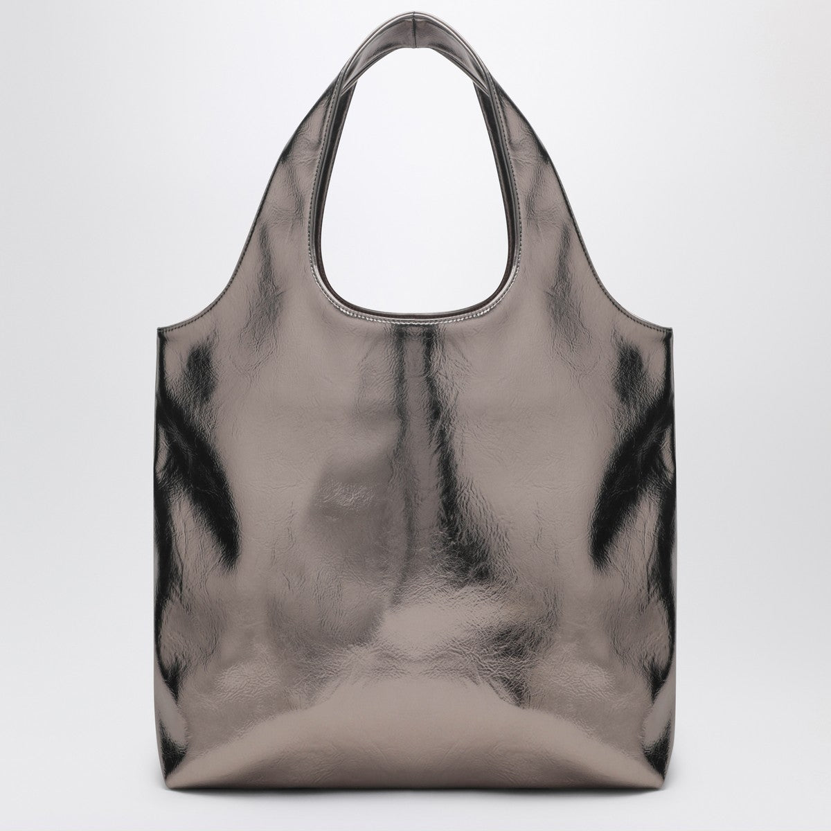 A.P.C. Ninon metallic silver tote bag
