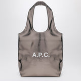 A.P.C. Small metallic silver Ninon tote bag