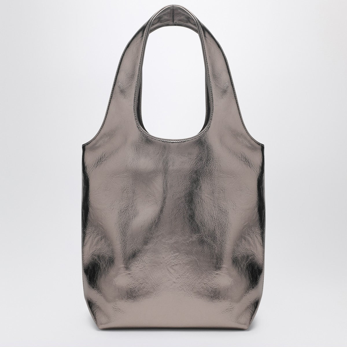 A.P.C. Small metallic silver Ninon tote bag