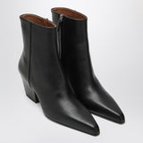 Paris Texas Black leather ankle boot Jane