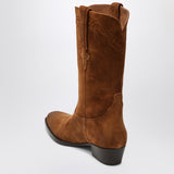 Paris Texas Hilda boots in Cognac suede