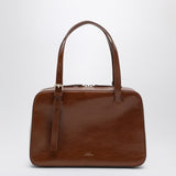 A.P.C. Virginia Box bag coffee color in leather