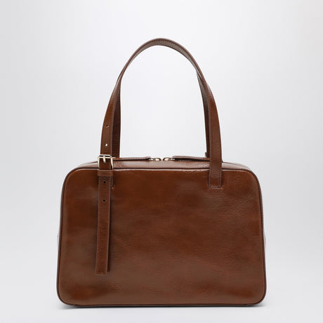 A.P.C. Virginia Box bag coffee color in leather