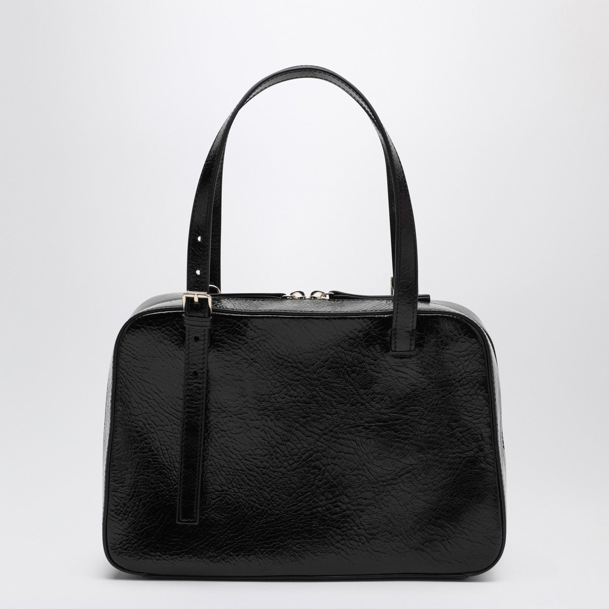 A.P.C. Virginia black leather box bag