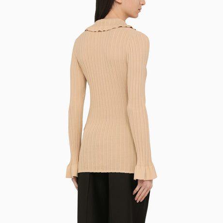 By Malene Birger Devora beige knitted cardigan