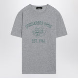 Dsquared2 Grey mélange T-shirt with logo print