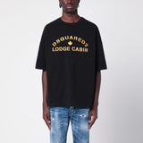 Dsquared2 Black cotton T-shirt with logo