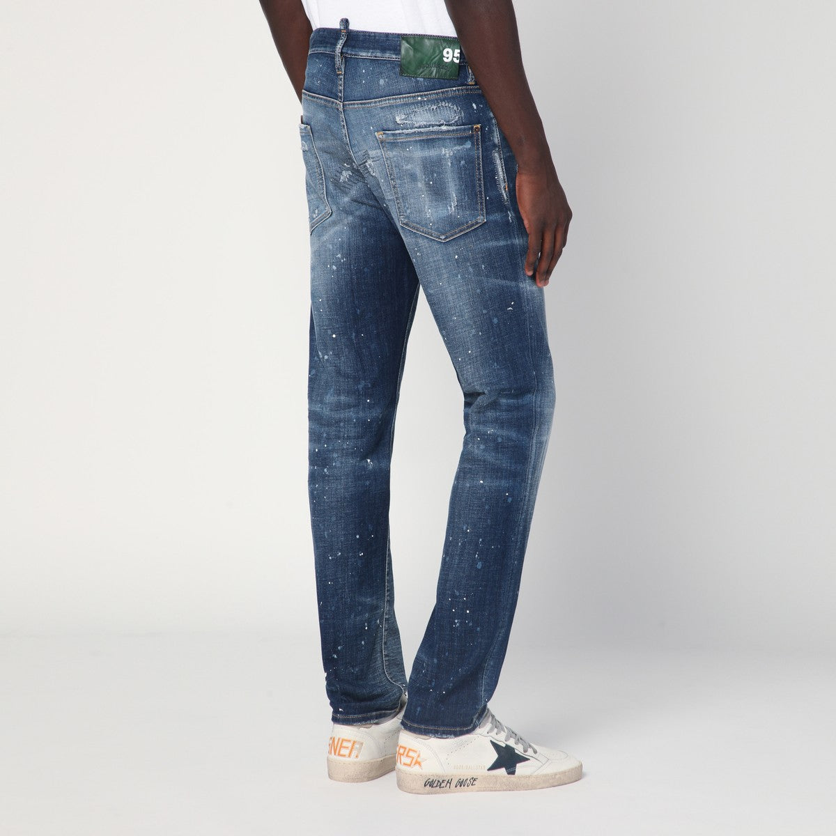 Dsquared2 Medium Galaxy Wash Cool Guy jeans in faded blue