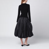 SIMKHAI Black Kenlie midi dress