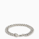 Emanuele Bicocchi Sterling silver 925 chain bracelet with small crystals
