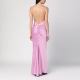 THE ANDAMANE Peony colour dress with back draping