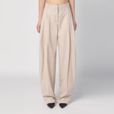 THE ANDAMANE Wide sand-coloured pants