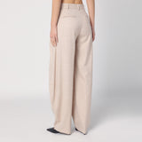 THE ANDAMANE Wide sand-coloured pants