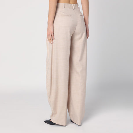 THE ANDAMANE Wide sand-coloured pants