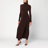 THE ANDAMANE Tessa jumpsuit in brown jersey