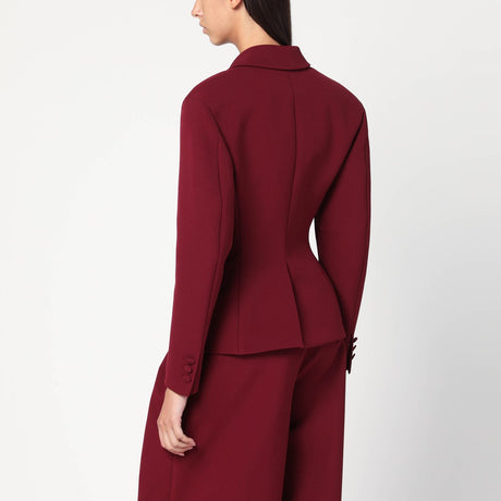 THE ANDAMANE Burgundy single-breasted jacket