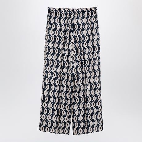 MAX MARA TIMELESS All over printed silk trousers