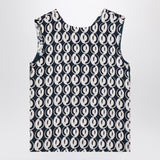 MAX MARA TIMELESS Reversible blue sleeveless top