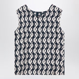 MAX MARA TIMELESS Reversible blue sleeveless top